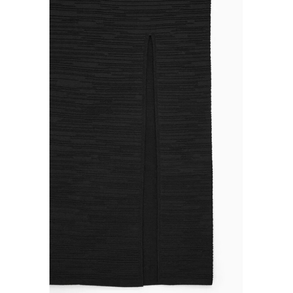 COS Textured Pencil Skirt In Black XS - Picture 2 of 8